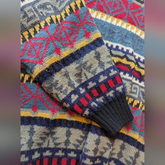 Vintage Obermeyer Ski Denali Style Wool Blend Sweater - Picture 4 of 9